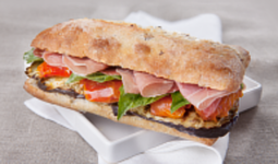 Grilled Vegetable Sandwich with Prosciutto