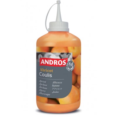 Apricot coulis squeeze bottle