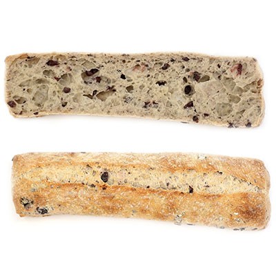 Ciabatta 1/2 Bag. Olives W/ Bag