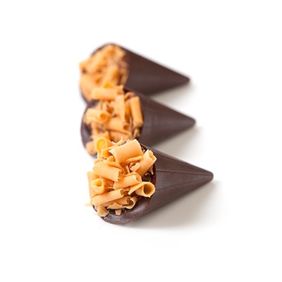Bergamot Flavored Chocolate Cones
