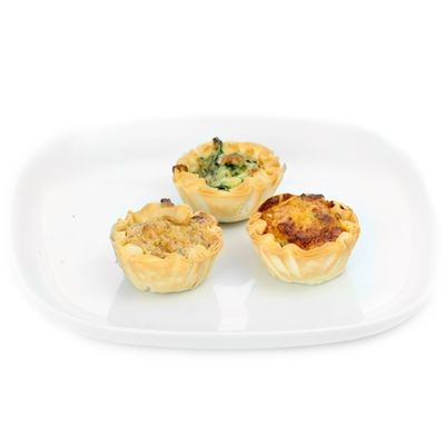 12 Cheese/Veg Fillo Quiches