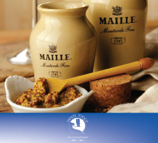 Maille: The Dijon premium mustard <br> brand