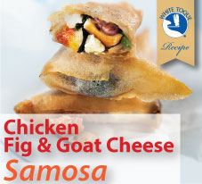 Chicken, Fig & Goat Cheese Samosa
